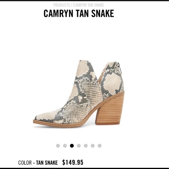 steve madden camryn snake bootie